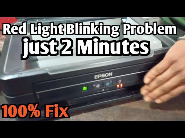 epson l380 Printer Red light blinking Problem Solution ||Epson Scanner jam problem kese thik kare