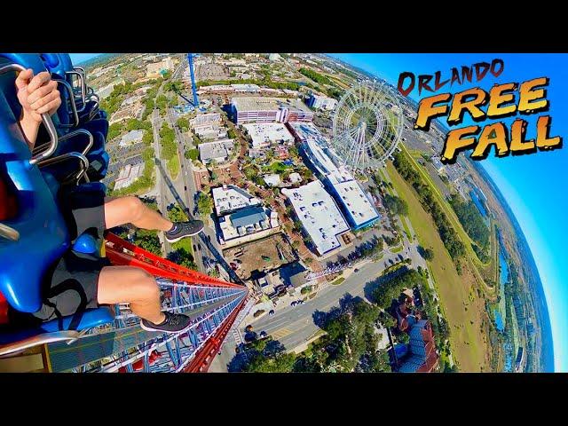 Orlando FREE FALL - 430 Foot Drop Tower, World's Tallest