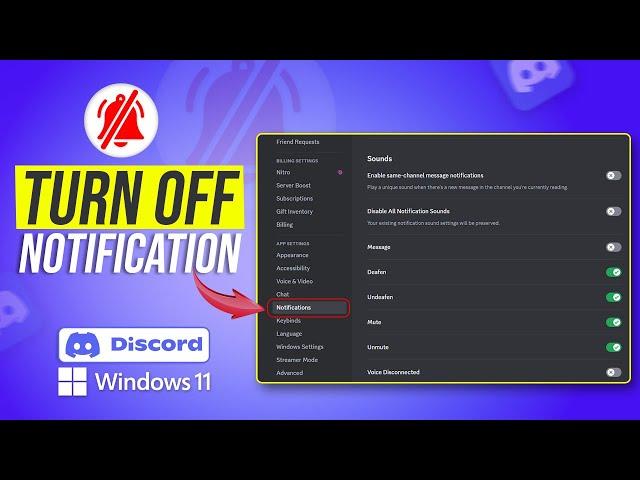 How to Turn Off the Discord Notification Sound on PC | Disable Discord Notification Sound