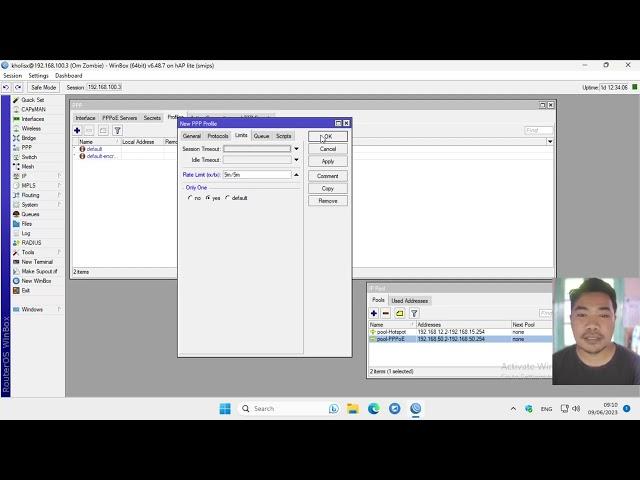 Step by Step Setup PPPoE Server MikroTik (Dynamic & Static IP Address Client)