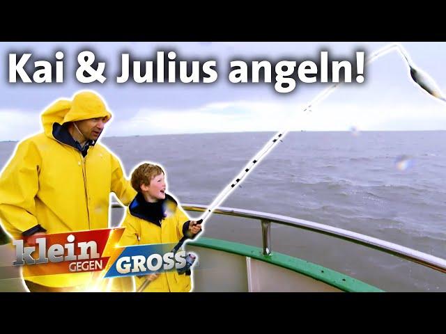 Kai & Julius angeln auf hoher See: Wer fängt den größten Fisch? | Klein gegen Groß