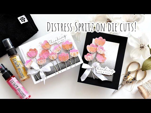 DRAMATIC cards with A BLACK CARD BASE and White one | Simon Says Stamp | August 2024 Card Kit