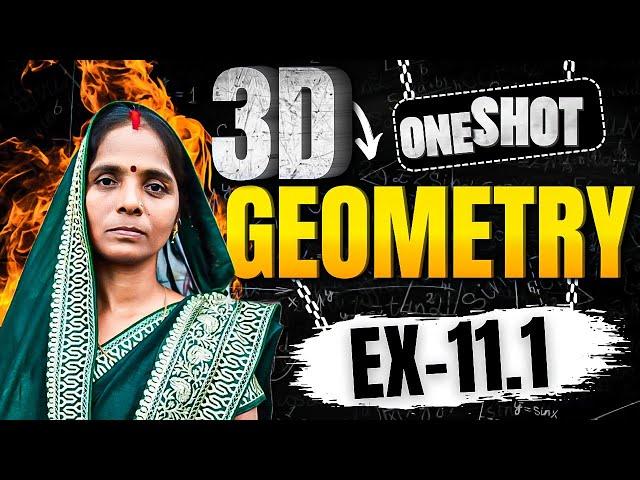 Class 12 maths chapter-11 ex 11.1 one shot Three dimensional geometry 3d geometry class 12 one shot