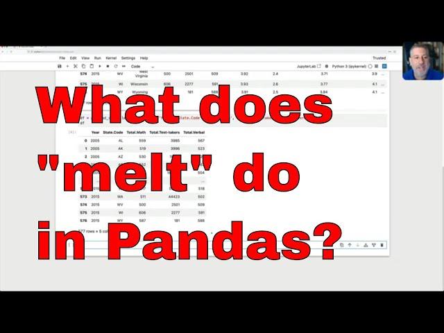 What does "melt" do in Pandas?