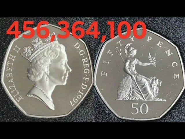 1997 50p 50 PENCE Coin VALUE + REVIEW Proof Small 50p ELIZABETH II