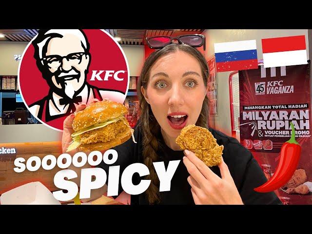 RUSSIAN TRIES INDONESIAN KFC for the first time! 