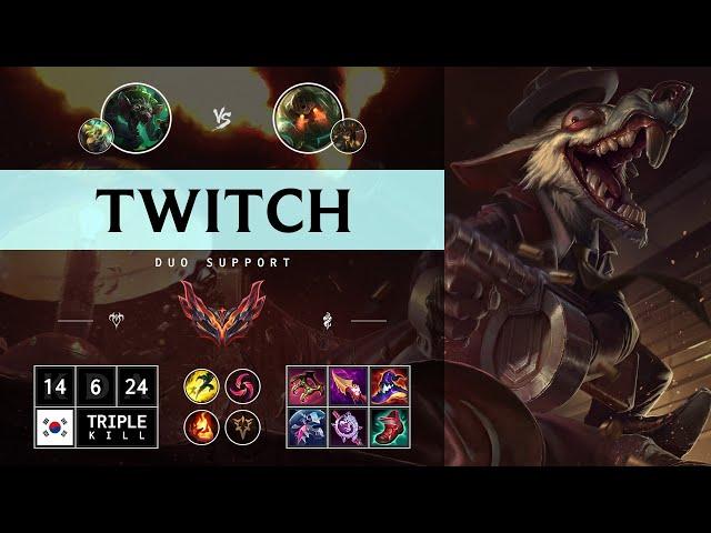 Twitch Support vs Nautilus - KR Grandmaster Patch 14.12