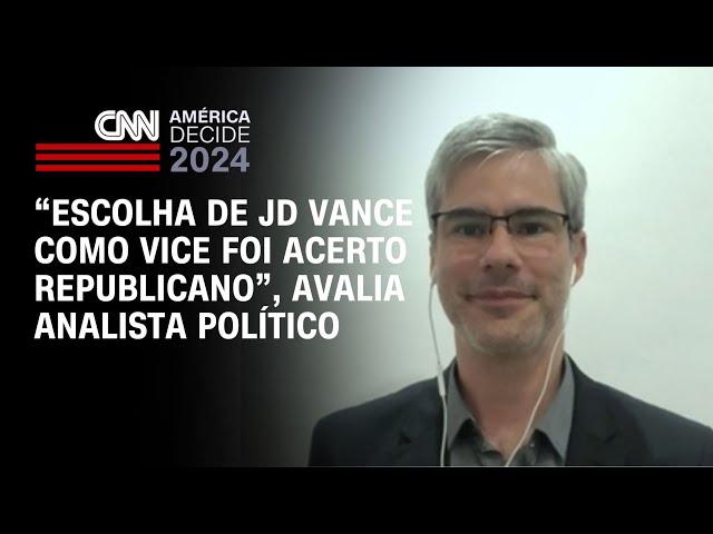 “Escolha de JD Vance como vice foi acerto Republicano”, avalia analista político | CNN NOVO DIA