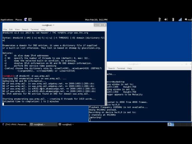 DNSDict6: Parallized DNS IPv6 Dictionary Bruteforcer [Kali Linux]