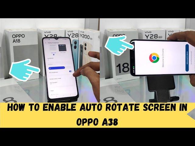 How to Enable Auto rotate screen in OPPO A38/How to Enable Auto Rotate Screen in OPPO A18