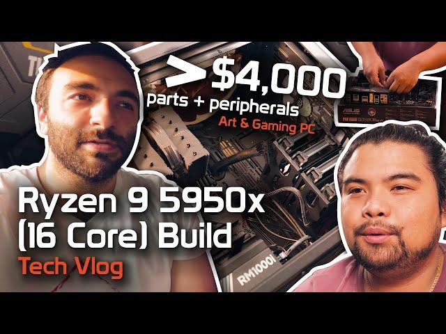 Ryzen 9 5950x (16 Core) CPU - My Most Expensive PC Build Ever! - Noisy Pixel Tech Vlog