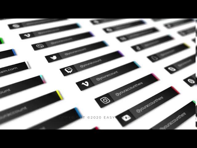 Social Media Lower Thirds Pack Free Premiere Pro Template