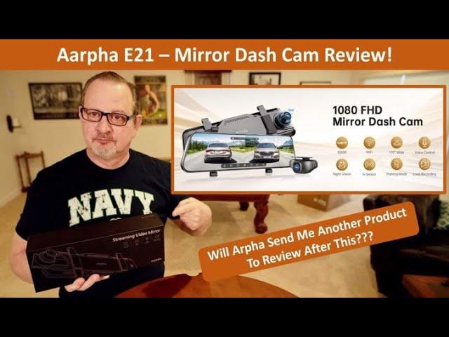 Arpha E21 Model 1080P Mirror Dash Cam Unboxing, Install, & Review! Easy To Install! App Doesn't Work