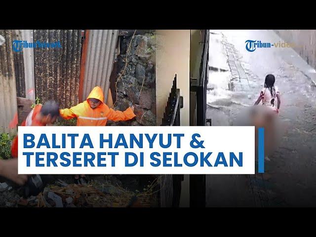 Balita 3,5 Tahun di Surabaya Hanyut Terseret Arus Deras Selokan saat Asyik Main Hujan-hujanan