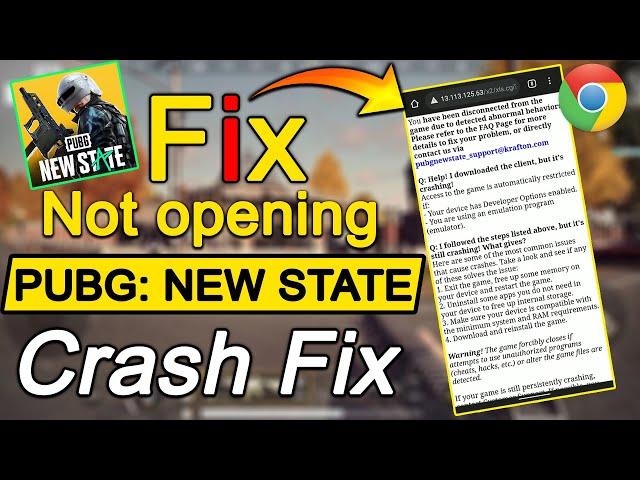 PUBG NEW State Not Opening Problem Fix Black Screen Rooted & non-Rooted