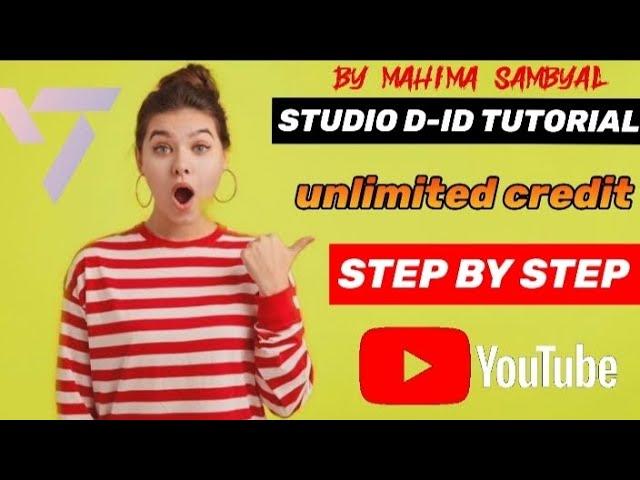 How to create unlimited credit in studio d-id ?