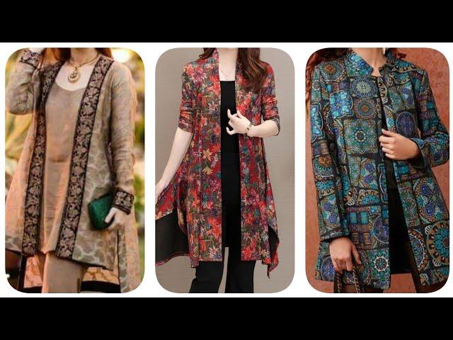 Trendy Gown Style Open Shirt :Long/Short Shirt Coat:Double Shirt Designs. STYLE OF LIFE