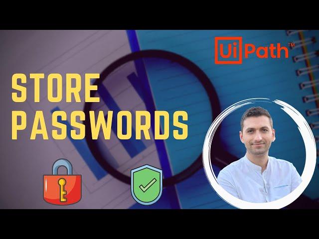 UiPath how to do store passwords