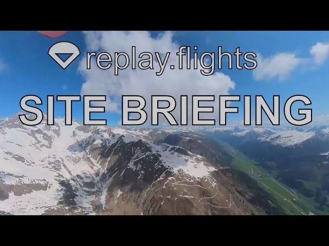 Site briefing with https://replay.flights