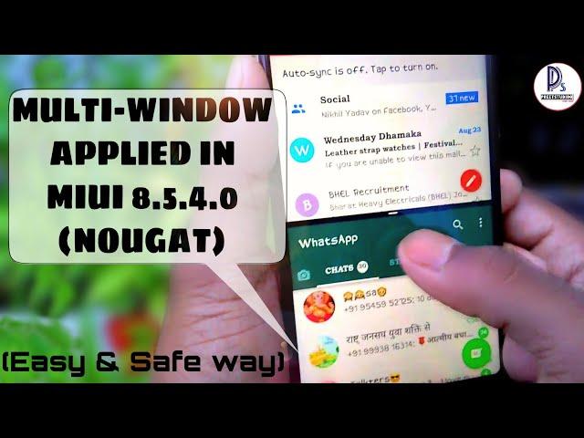 MULTIWINDOW Activate in MIUI 8.5.4.0 in just 2 minute |PreetStudioo