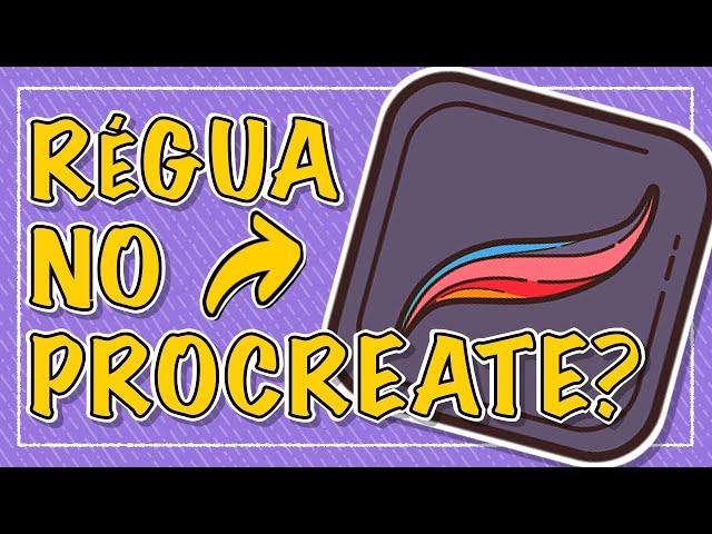 COMO USAR RÉGUA NO PROCREATE | PROCREATE EM 1 MINUTO #shorts