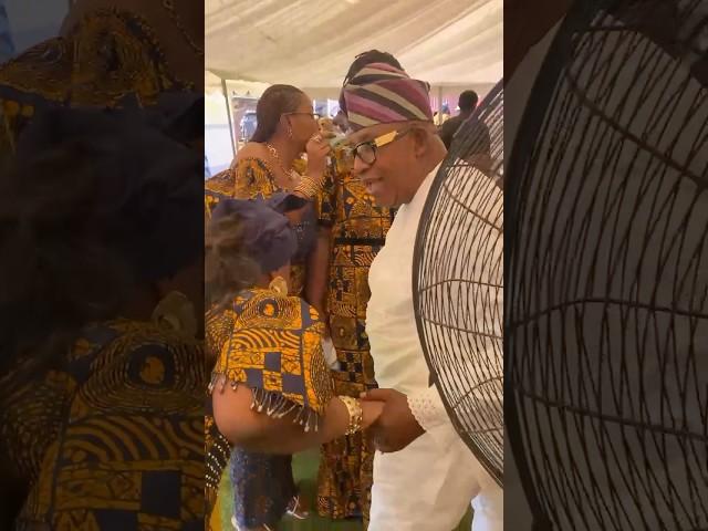 Bimbo Thomas at Kunle AFOLAYAN’S mother’s burial ceremony