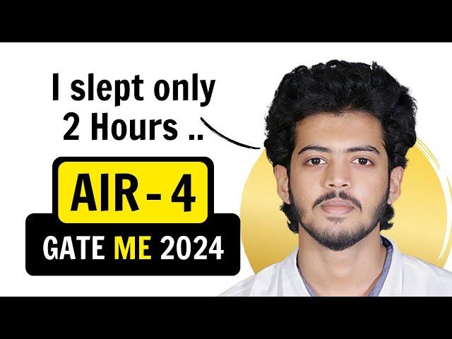 AIR - 4, GATE 2024 Mechanical Topper shares his Strategy | Exergic Pro Student