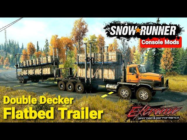 New Double Decker Flatbed Trailer in SnowRunner Phase 6 Update