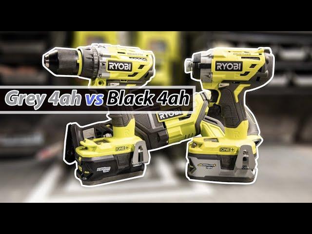 Ryobi Grey Vs Black 4ah Batteries