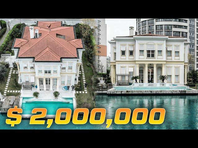 INSIDE $2,000,000 Exclusive Mega-Mansion on Artificial Bosphorus in Kucukcekmece | Bosphorus City