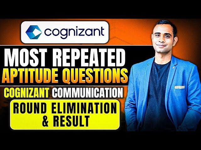 Cognizant Aptitude Actual Questions | Cognizant Aptitude Assessment| | Exact Questions