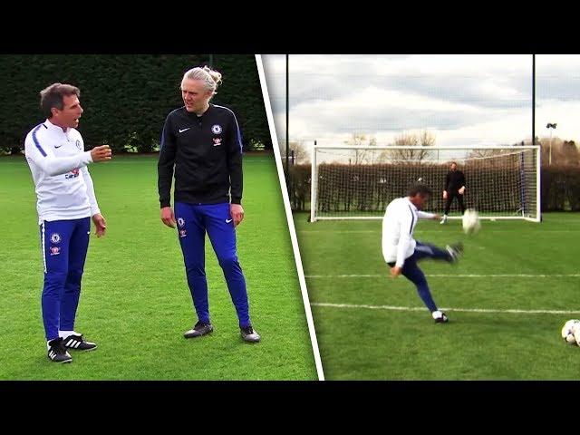 Gianfranco Zola Teaches Jimmy Bullard How To Take PERFECT Free-Kicks!