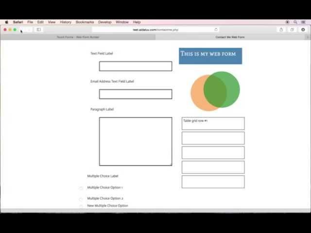 Upload and publish web forms via FTP using Touch Forms Pro for Mac