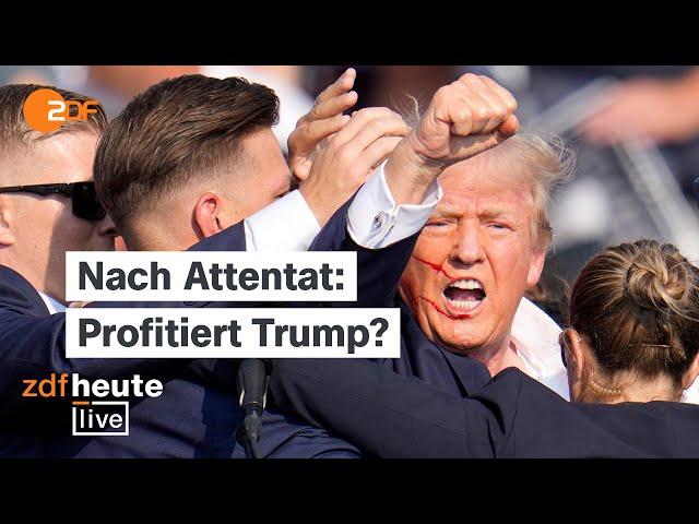 Nach dem Attentat auf Trump: Wie verändert es den US-Wahlkampf? | Analyse bei ZDFheute live