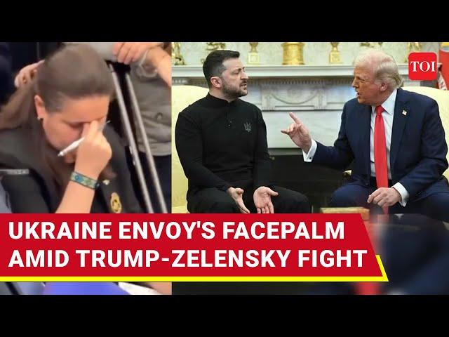 Trump-Zelensky Clash: Ukrainian Envoy's Facepalm Amid Disastrous Meeting  | Viral