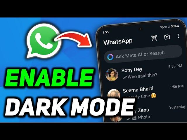 How to Activate Dark Mode in WhatsApp 2024 | How to Change WhatsApp to Dark Mode