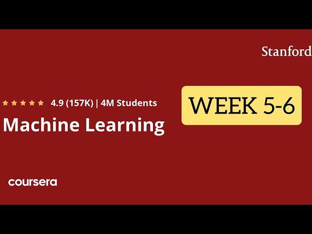 Machine learning Coursera quiz answers week 5 to week 6 | Coursera machine learning Course #Coursera