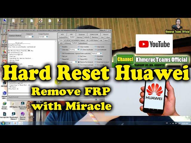 How to Hard Reset Huawei Honor Remove Frp with Miracle Box (Remove Frp)