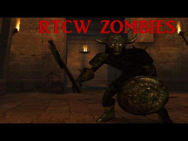 "ZOMBIES" RTCW Zombie Catacombs and ancient creature boss killing