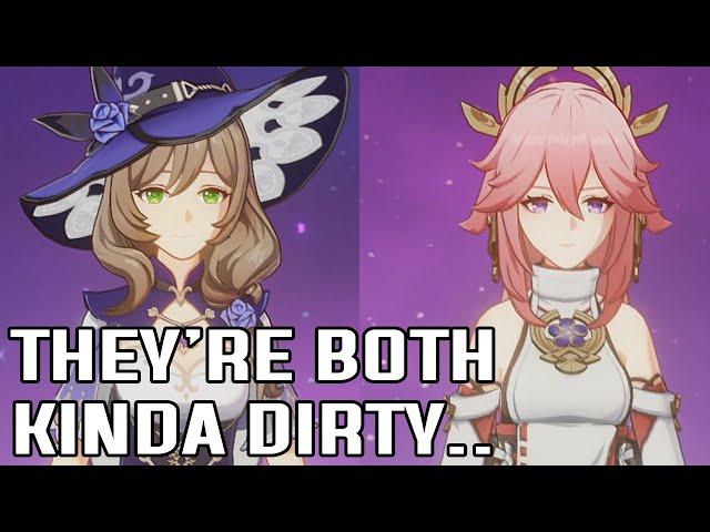 Both Yae Miko And Lisa Have Kinda Dirty Voice Lines (Genshin Impact)