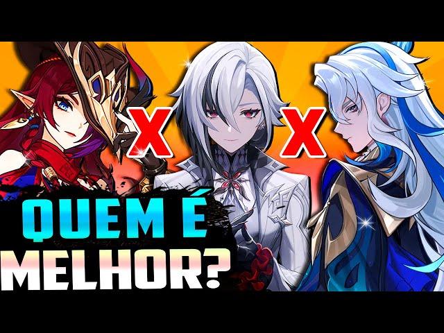 Chasca vs Neuvilette vs Arlecchino - Quem é melhor | Genshin Impact