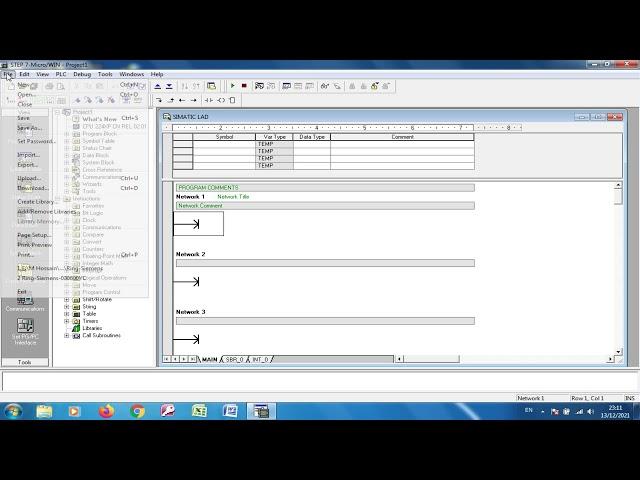 Siemens S7 200 PLC communication upload download