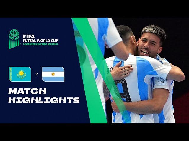 HIGHLIGHTS: Kazakhstan v Argentina | FIFA Futsal World Cup Uzbekistan 2024