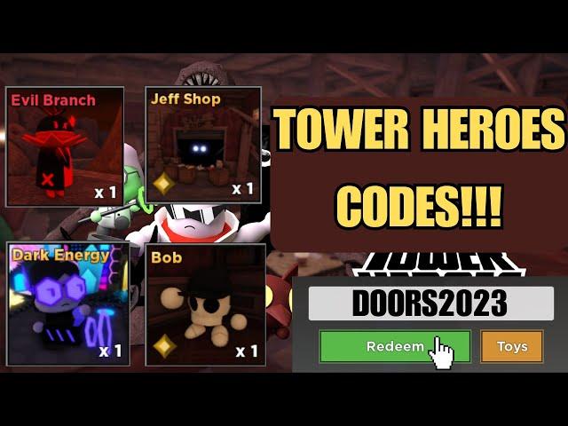 TOWER HEROES X DOORS CODES! (2023)