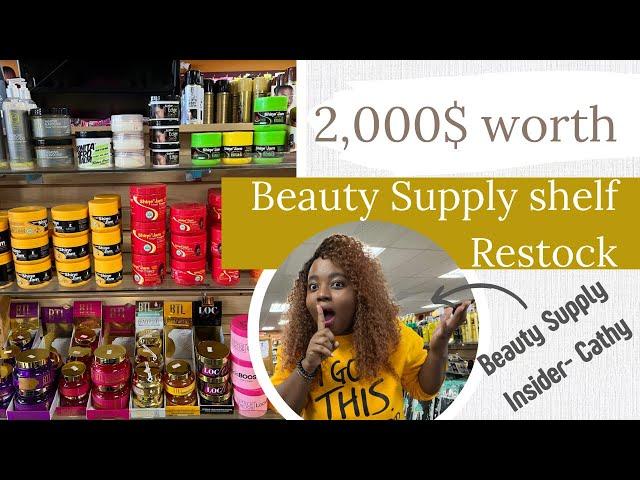 2,000$ on products for a Beauty Supply store/ Restock with me/ Beauty Supply Insider