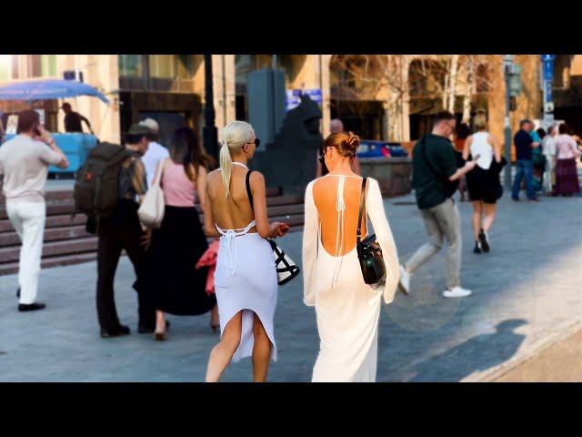  RUSSIAN STREET STYLE IN MOSCOW  Rich and Luxury Russia Youth Today - Walking Tour 4K HDR