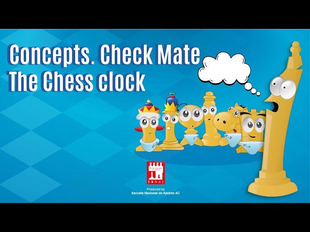 Let´s Learn Chess From Zero.  Concepts. Check Mate The Chess clock