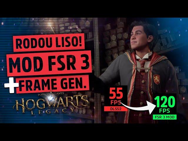 TESTEI HOGWARTS LEGACY COM O MOD DO FSR 3 E FRAME GENEARTION FICOU PERFEITO! LukeFZ MOD x Nukem MOD