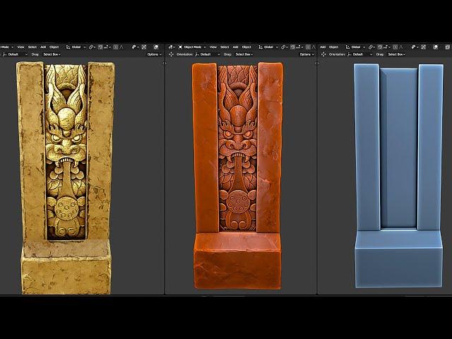 Blender Sculpting With Textures | 3D Game Art