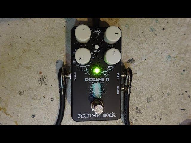 EHX Oceans 11 Shimmer Reverb + Valhalla UberMod - ambient guitar demo